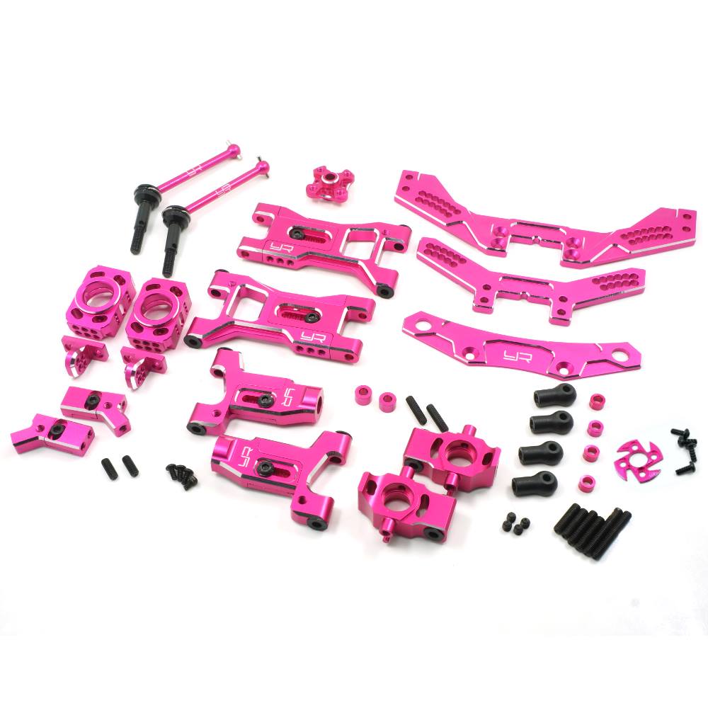 Yeah Racing Adjustable Rear Suspension Lower Arm Pink 3Racing Sakura D4 