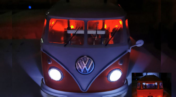 Es werde Licht am VW Bus T1 von Tamiya