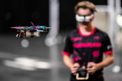 20.04.2024 INTERMODELLBAU 2024, Halle 3, Aircrasher, Drohnen, FPV, VR-Brille, Drone, Drohnenrennen, Piloten