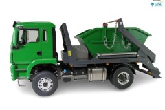 114-Absetz-Kipper-RTR-gruen-grau-mit-Container-aufgebaut-LESU-thicon-models-MAN-2