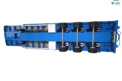 114-Tieflader-Auflieger-3-Achs-RTR-blau-m.-Hydraulik-Rampen-1