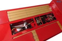 114-Tieflader-Auflieger-3-Achs-RTR-rot-m.-Hydraulik-Rampen-3