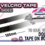 107872 Velcro Tape double sided tape na bielom