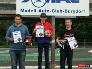 Beim SK-Lauf in Burgdorf konnte Sebastian in seiner Lieblingsklasse 4WD gewinnen.