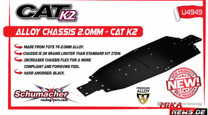 Schumacher Racing – Aluminium-Chassis für den Cat K2