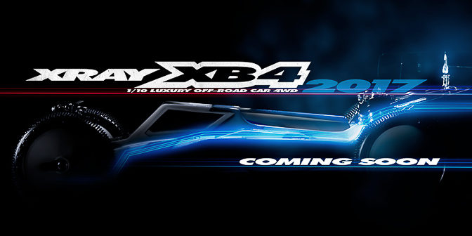 Xray XB4’2017 , der neue 4WD kommt demnächst