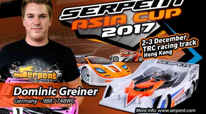 SPT News – Dominic Greiner startet beim Serpent Asia Cup 2017