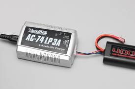 Lightweight one-touch AC LiPo Quick-Charger AC-74 LP 3A
