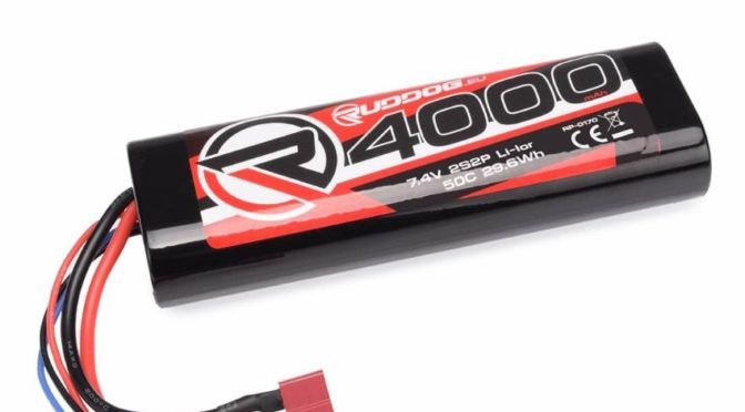 RUDDOG 4000mAh 7,4V 50C Lithium-Ion Stick Pack
