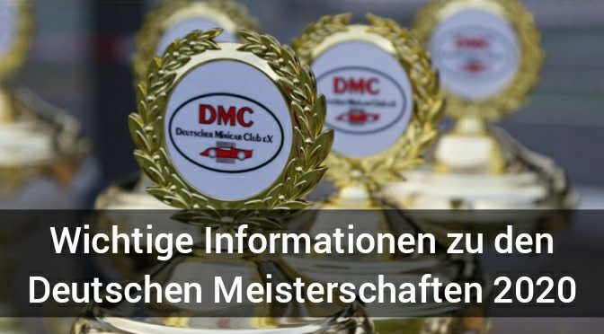Neues vom DMC: Infos zur Quali und den Deutschen Meisterschaften