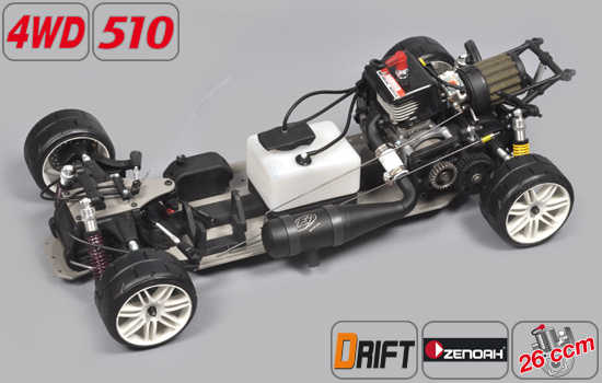 Wähle dein Set – Drift 4WD 510 mit Zenoah Motor von T2M