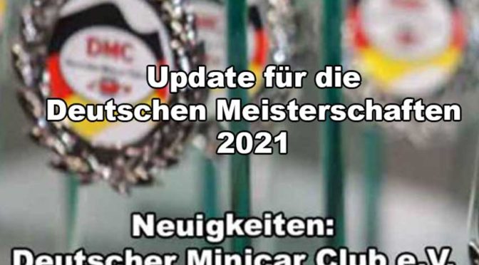 Terminübersicht der Deutschen Meisterschaften für 2021