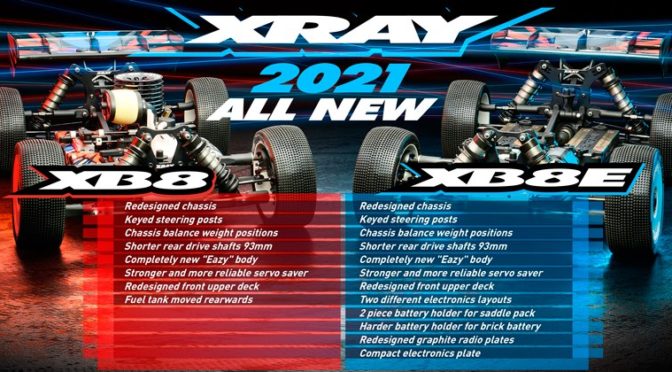 Zwei auf einen Streich – XRAY XB8’21 und XB8E‘21 wurden vorgestellt