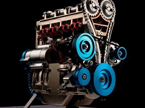 4-Zylinder Motor als Metallbausatz bei thicon-models