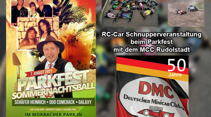 RC-Car Schnupperveranstaltung beim Parkfest in Geraberg 7. August 2021