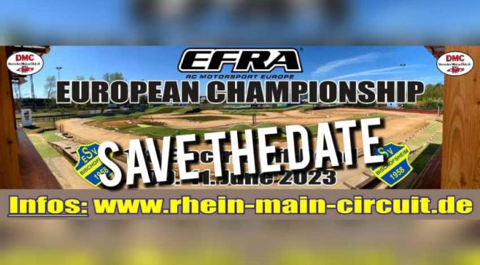 Save the date – EFRA Euro 2023 Elektro 1/8 beim ESV