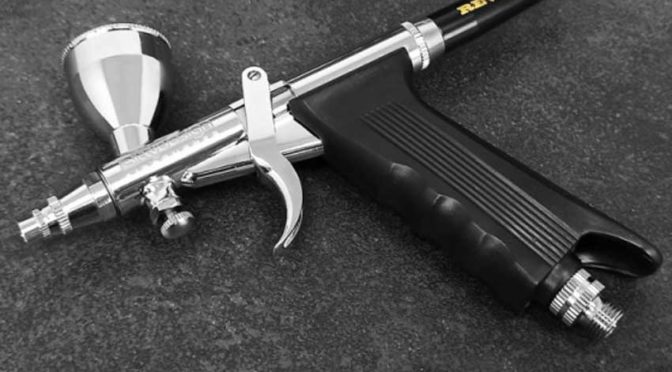 ‚Revolver‘ Trigger Dual Action Airbrushpistole von Bittydesign