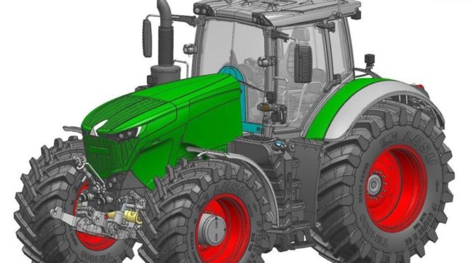 Weltneuheit – Traktor F1050 4×4 Vollmetall mit Hydraulikanlage