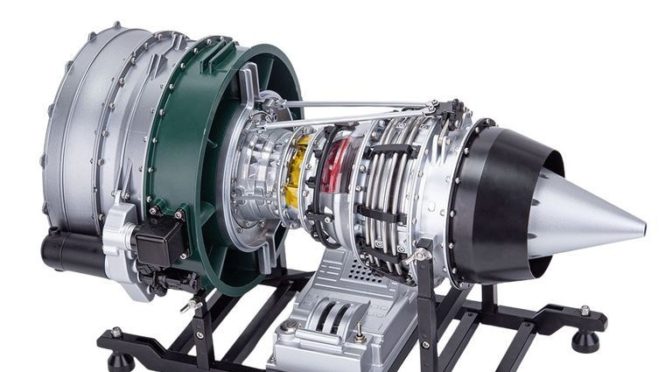 Turbinenmodell-Turbofan aus Metall 1:10 thicon-models