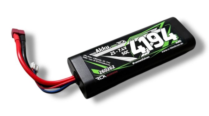 Neuer RCK Akku für Porsche Cup