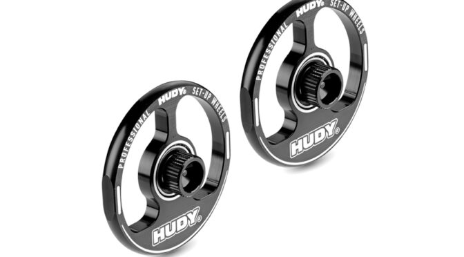 HUDY Alu Tweak Set-Up Wheel für 1/12 Pan Car
