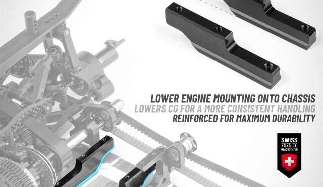 New XRAY RX8 Alu Engine Mount