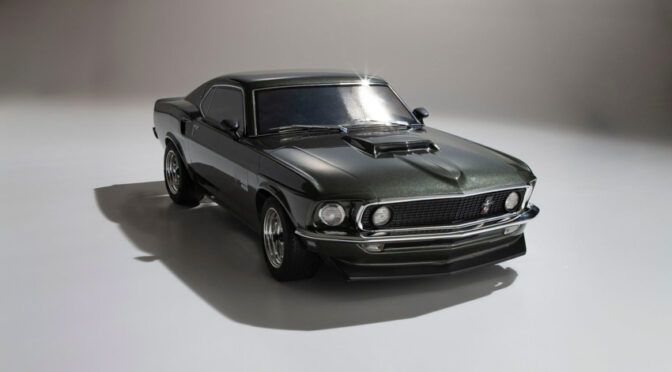 Endlich ohne Clipse –  Ford Mustang Boss 429 Black 1969 1:10 Readyset von Kyosho