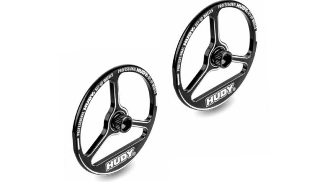 HUDY Alu Tweak Set-Up Wheel for 1/10 Pan Car