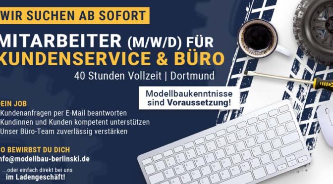 Job gesucht bei Modellbau Berlinski